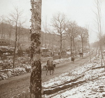 Winter, Genicourt, severní Francie, c1914-c1918 od Unbekannt