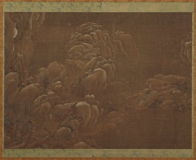 Zimní krajina, dynastie Ming nebo Qing, 15.-18. století. od Unbekannt