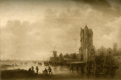 Zima na ledě, 1645, 1908. od Unbekannt