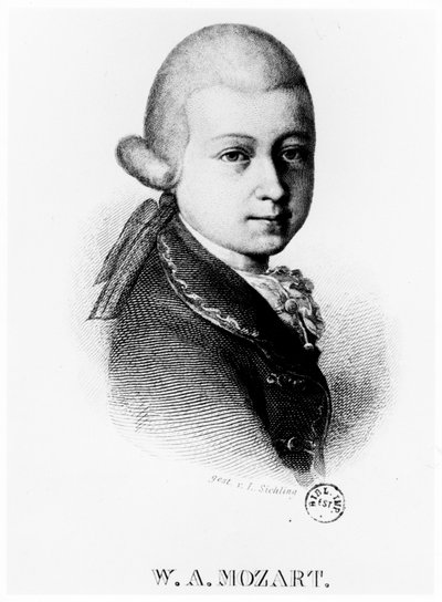 Wolfgang Amadeus Mozart 1756-1791 v roce 1770 od Unbekannt
