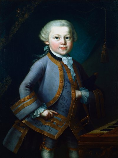 Wolfgang Amadeus Mozart , rakouský skladatel, 1761 od Unbekannt
