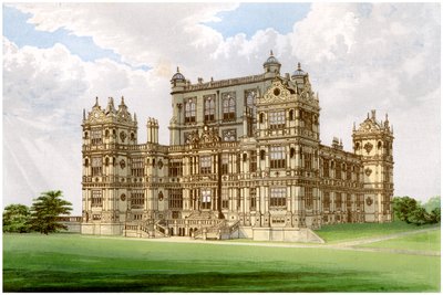 Wollaton Hall, Nottingham, Nottinghamshire, domov lorda Middletona, c1880 od Unbekannt