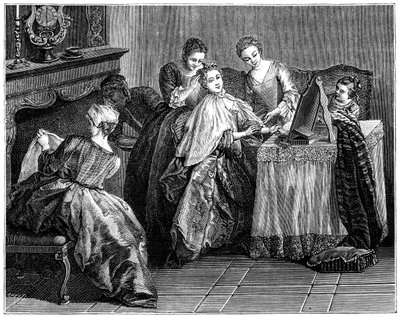 Žena na toaletě, 1885 od Unbekannt