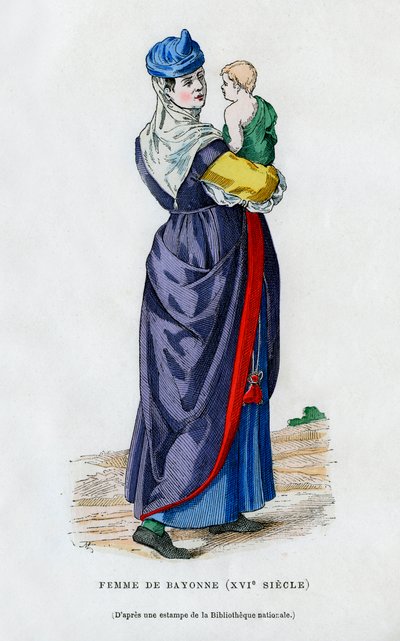 Žena z Bayonne, Francie, 16. století 1882-1884 od Unbekannt