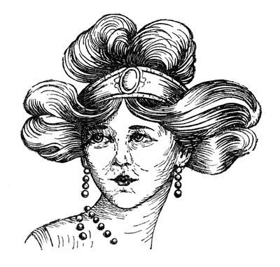Dámský účes, 1910 od Unbekannt