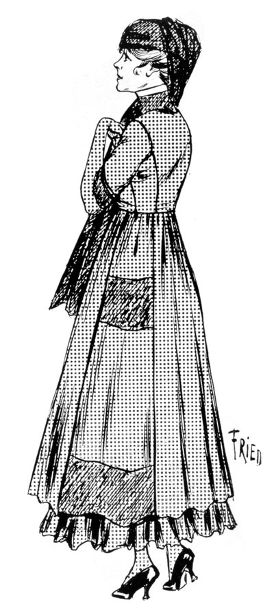 Dámská zavinovačka s krepovým konopím a hedvábným závojem, 1915 od Unbekannt