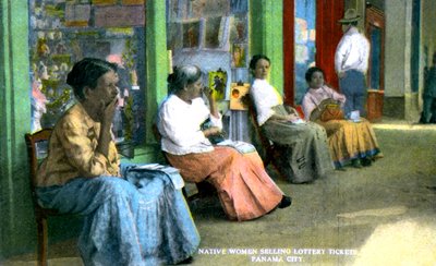 Ženy prodávající losy, Panama City, Panama, 20. léta 20. století od Unbekannt