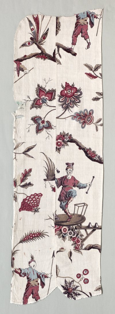 Woodblock tištěné textilní fragmenty, c. 1785. od Unbekannt