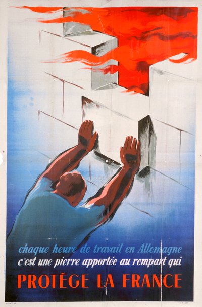 Práce v Německu chrání Francii, 1944 od Unbekannt