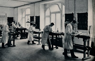 Workshop Technické školy Arts and Crafts, Flensburg, Německo. c1908 od Unbekannt