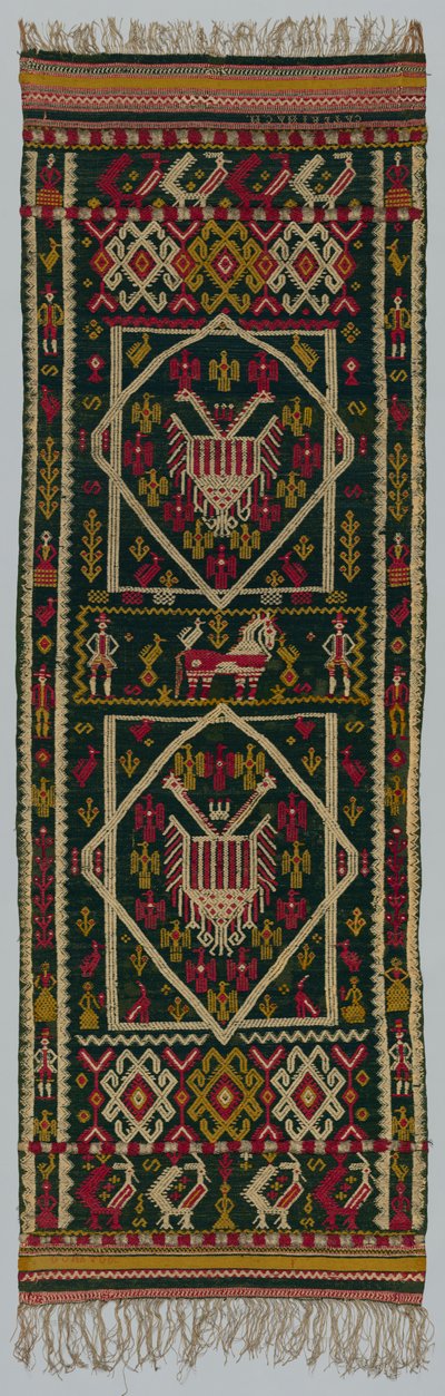 Tkaná postel nebo přikrývka na hrudník, 1700s. od Unbekannt