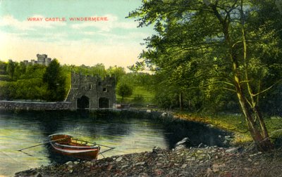 Hrad Wray, Claife, Lancashire, počátek 20. století od Unbekannt