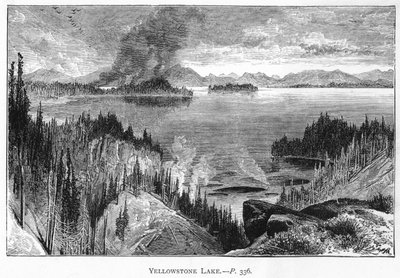 Yellowstonské jezero, 19. století od Unbekannt