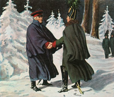 Setkání Yorcks s ruským generálem Diebitschem, 25. prosince 1812, 1936. od Unbekannt