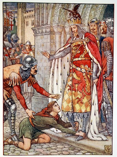 „Mladý Owen apeluje na krále“, 1911 od Unbekannt