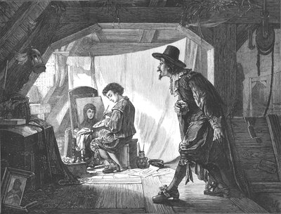 Mladý Rubens překvapen svým pánem, Van Oortem, 1875. od Unbekannt