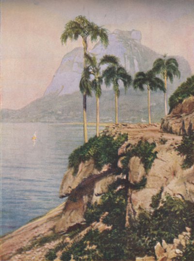 kopec Gavea – výhledy, které okouzlují oko podél klikatého pobřeží Rio de Janeira, c1935 od Unbekannt