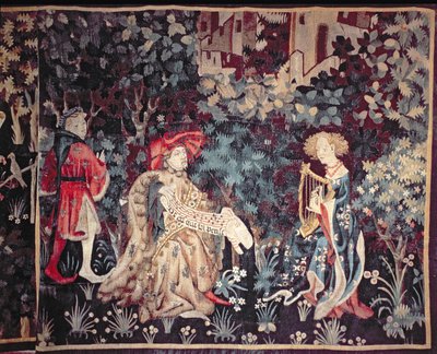 930 Koncert, Tapiserie z Arrasu, 1420 od Unbekannt Unbekannt