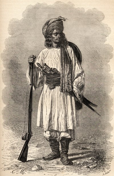 Afghánský voják, ilustrace z 