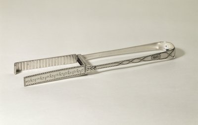 Kleště na chřest, George III, zdobené jasným broušeným rytím, vyrobený George Smith, kolem 1790 (stříbrný) od Unbekannt Unbekannt