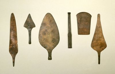 Měděné nářadí, Harappa, 2300-1750 př.nl od Unbekannt Unbekannt