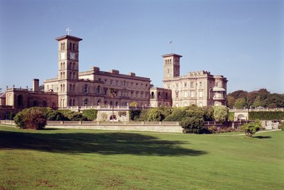 Vnější pohled, Osborne House, Isle of Wight od Unbekannt Unbekannt