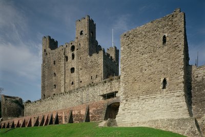 Vnější pohled, Rochester Castle, Kent od Unbekannt Unbekannt