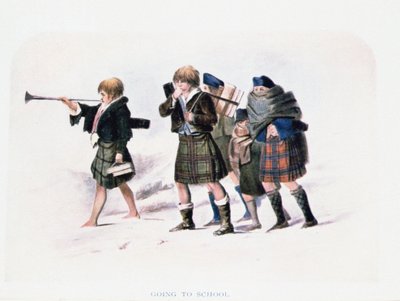 Going To School od R. R. McIana (barevné lito) od Unbekannt Unbekannt