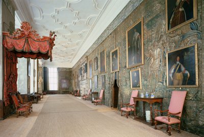 Hardwick Hall (1590-97), interiér Long Gallery, Derbyshire, Velká Británie od Unbekannt Unbekannt