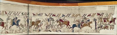 Král Harold je zabit a Angličané letí, Bayeux Tapestry od Unbekannt Unbekannt