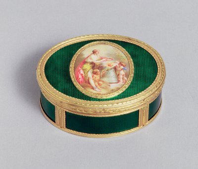 Louis XVI zlatá a smaltovaná tabatěrka, Pierre-Francois Drais, Paříž, 1774 od Unbekannt Unbekannt