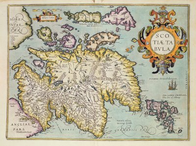 Mapa Skotska, Miliaria Scotia od Unbekannt Unbekannt