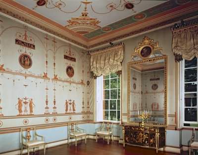 Osterley Park, The Etruscan Room, postavený Robertem Adamem (1728-92), zahájen v roce 1761, Middlesex, UK od Unbekannt Unbekannt