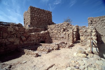 Zbytky pevnostního paláce, který nechal postavit Herodes Veliký (73-4 př. n. l.) asi 37-31 př. n. l. od Unbekannt Unbekannt