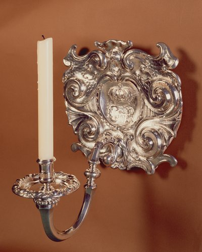 Nástěnné svítidlo, jedno světlo, v anglo-holandském stylu období restaurování. 1668-90 od Unbekannt Unbekannt