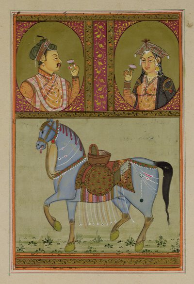 Shah Jahan (1592-1666) a Muntaz Mahal, jeho manželka († 1629), Mughal od Unbekannt Unbekannt