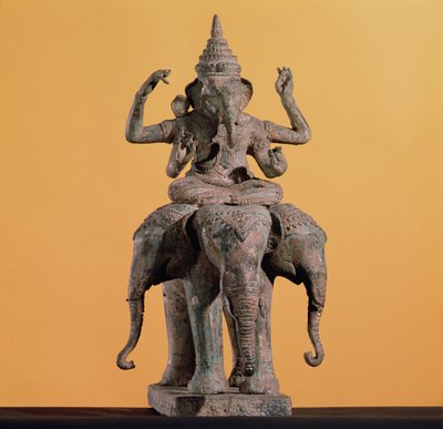Socha hinduistického boha Ganéše (malovaný kámen) od Unbekannt Unbekannt