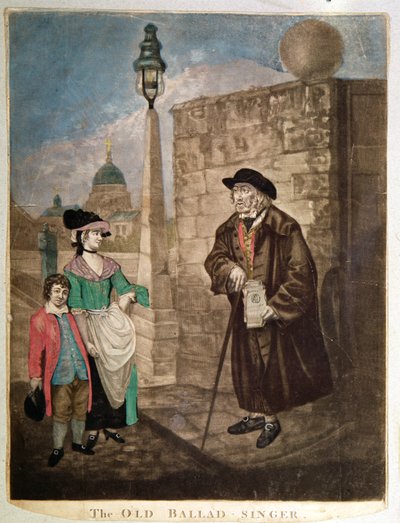 The Old Balada Singer, c.1780 od Unbekannt Unbekannt