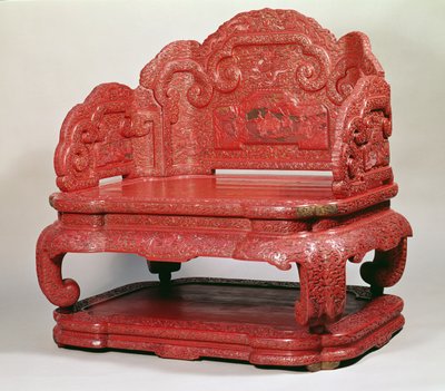 Trůn císaře Chien Lung (1736-95) od Unbekannt Unbekannt