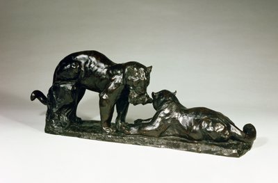 Dva jaguáři od Rembrandta Bugattiho (1885-1916) od Unbekannt Unbekannt