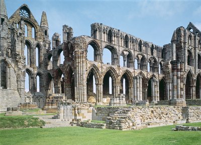 Pohled na Whitby Abbey, North Yorkshire od Unbekannt Unbekannt