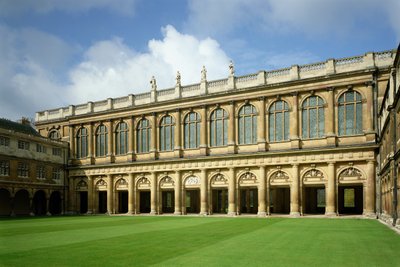 Pohled na knihovnu Great Court of the Wren, Trinity College, Cambridge od Unbekannt Unbekannt