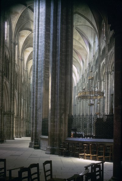 Pohled do interiéru, katedrála v Durhamu, postavená v letech 1093-1289 od Unbekannt Unbekannt