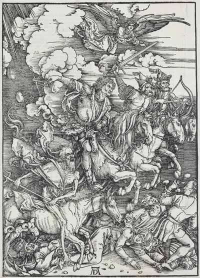 05. Albrecht Dürer, Apokalypsa, III. Čtyři apokalyptičtí jezdci, Národní galerie v Praze od Unbekannter Künstler