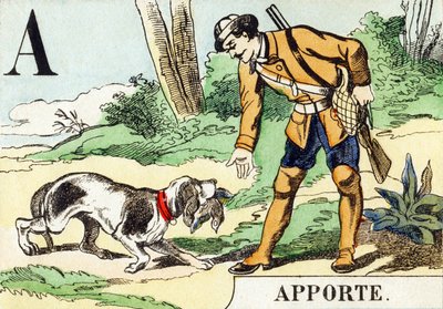 A: Apporte - The Hunting Alphabet, c.1890 (rytina) od Unbekannt