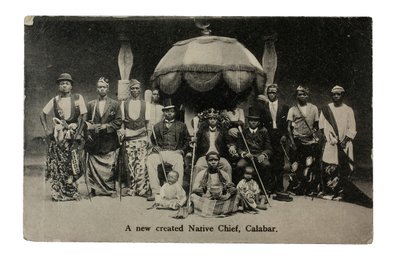 Nově vytvořený Native Chief, Calabar, Nigérie, cca 1910 (litho) od Unbekannt