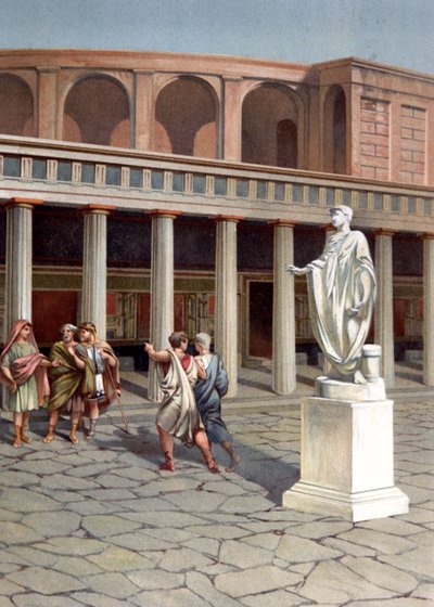 Ulice v Pompejích od Unbekannter Künstler
