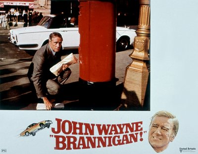 Filmový plakát Brannigan od Douglashichoka s Johnem Waynem v hlavní roli 1975 od Unbekannt