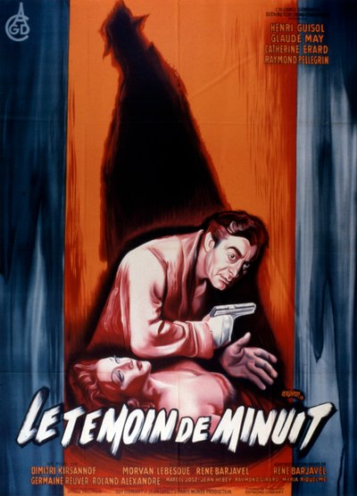 Filmový plakát Půlnoční svědek Dimitri Kirsanoff 1953 od Unbekannt