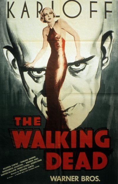 Plakát k filmu The Walking Dead od Michaela Curtize s Borisem Karloffem 1936 od Unbekannt